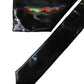 Black Iridescent Silk Adjustable Women Tied Necktie Tie