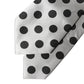 White Black Polka Dot Silk Adjustable Women Necktie Tie