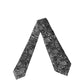 Black White Paisley Silk Adjustable Women Necktie Tie