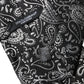Black White Paisley Silk Adjustable Women Necktie Tie