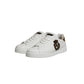 White Gold Crest Crown Portofino Sneakers Shoes