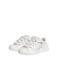 White Calfskin Leather Low Top Sneakers Shoes