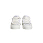 White Calfskin Leather Low Top Sneakers Shoes