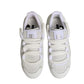 White Calfskin Leather Low Top Sneakers Shoes