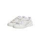 White Calfskin Leather Low Top Sneakers Shoes