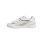 White Calfskin Leather Low Top Sneakers Shoes