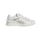 White Calfskin Leather Low Top Sneakers Shoes