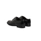 Black Calfskin Leather Derby Men Dress Shoes