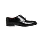 Black Calfskin Leather Derby Men Dress Shoes