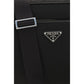 Black Recycled Polyamide Shoulder Bag