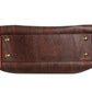 Pattern red, brown, gold canvas duffel bag
