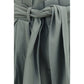 Bicolor Cotton Bermuda Shorts