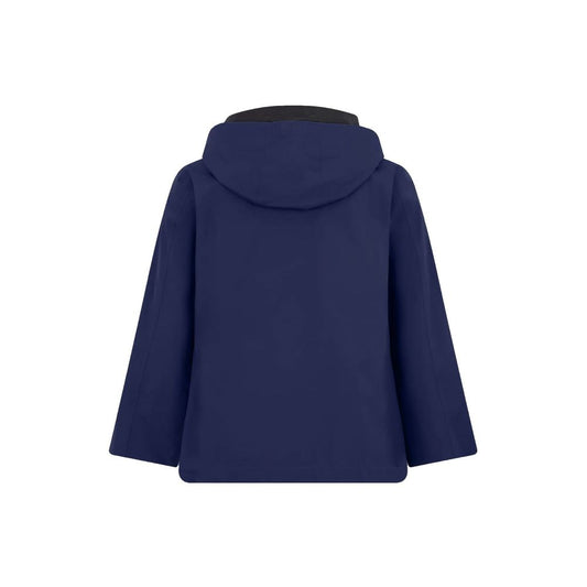 Blue Polyester Rain Coat