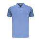 Blue Cotton Men's Polo Shirt