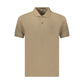 Brown Cotton Men's Polo Shirt