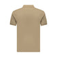 Brown Cotton Men's Polo Shirt