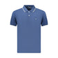 Blue Cotton Men's Polo Shirt