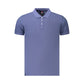 Blue Cotton Mens Polo