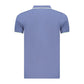 Blue Cotton Men's Polo Shirt
