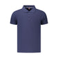 Blue Cotton Men's Polo Shirt