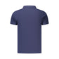 Blue Cotton Men's Polo Shirt