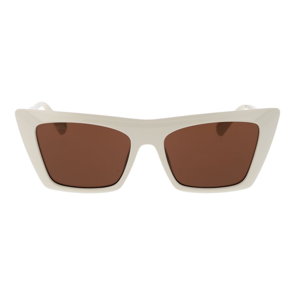 Beige Plastic Sunglasses