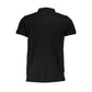 Black Cotton Men's Polo