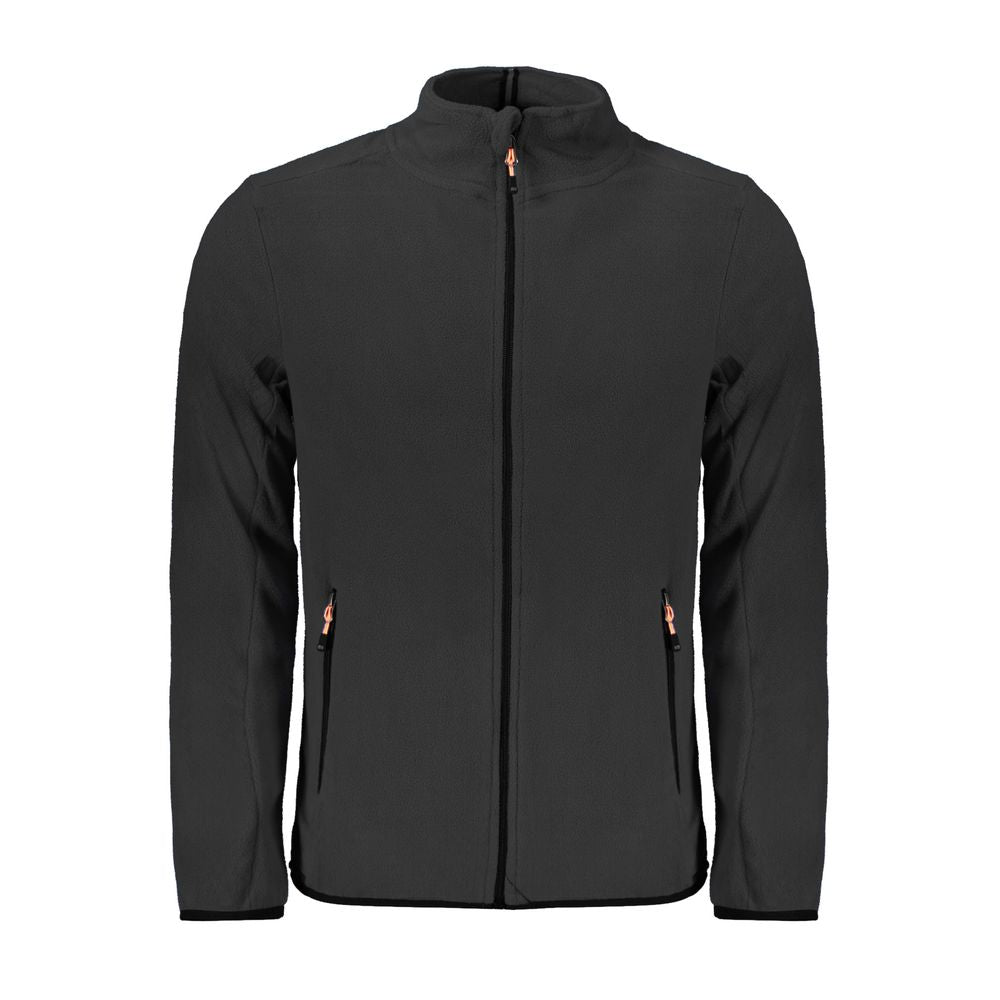 Black Polyester Men's Sweatshirt