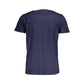 Blue Cotton Men's T-Shirt