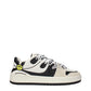Beige Leather Low Top Sneakers
