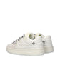 White Leather Low Top Sneakers