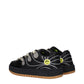 Black Leather Low Top Sneakers