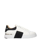White Leather Low Top Sneakers