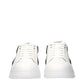 White Leather Low Top Sneakers