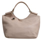 Light Pink Leather Logo Plaque Tote Shoulder Borse Bag