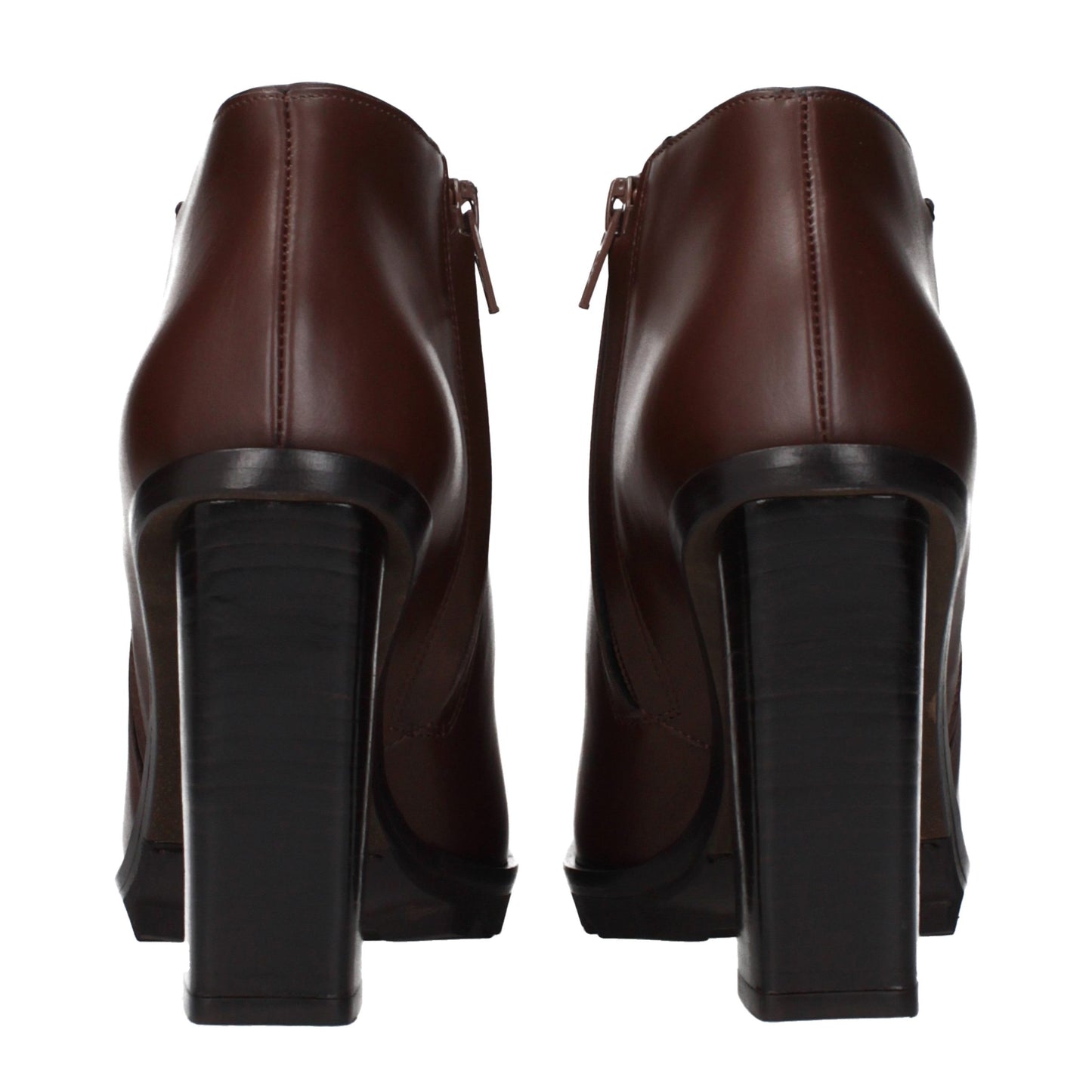 Brown Leather Ankle Boots