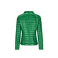 Bicolor Polyamide Full-Length Jacket