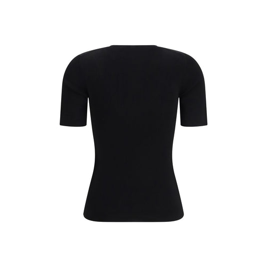 Black Viscose T-Shirt