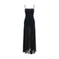 Black Polyamide Casual Dress