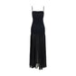 Black Polyamide Casual Dress