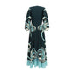 Blue Silk Casual Dress