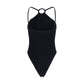 Black Polyamide One-Piece Swimsuit