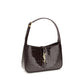 Bordeaux Crocodile Shoulder Bag