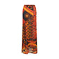 Orange Polyamide Long Skirt