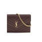 Bordeaux Calf Leather Bos Taurus Clutch Bag