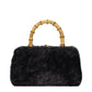 Black Fur Handbag