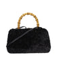 Black Fur Handbag