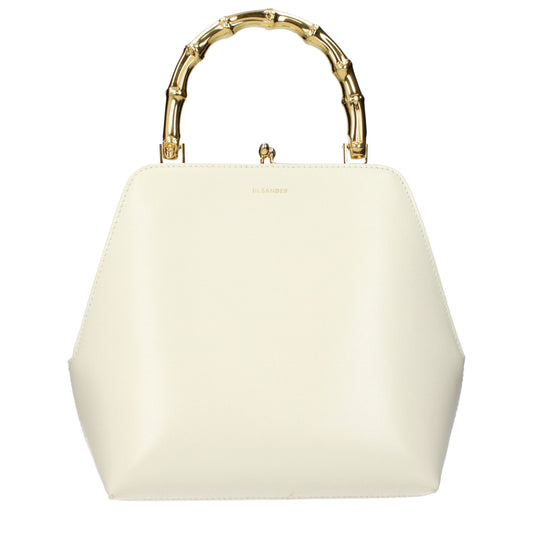 Beige Leather Handbag