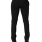 Black Cotton Dress Formal Men Trouser Pants