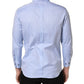 Light Blue Cotton Dress Formal Men Shirt